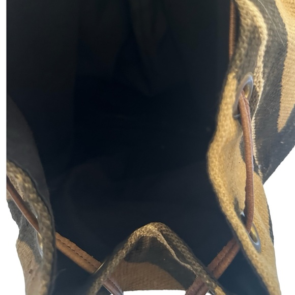 Handmade 🇬🇭 in Ghana Unisex Wool Mud Cloth Travel Backpack Duafe Gye Nyame - Picture 9 of 11